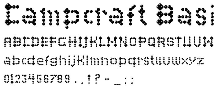 Campcraft Basic font